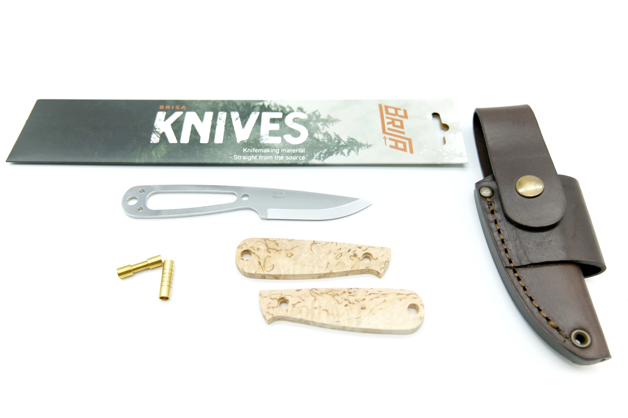 Brisa Necker 70 Kit Outdoor Messer Scandi 12C27 Maserbirke / Curly Birch