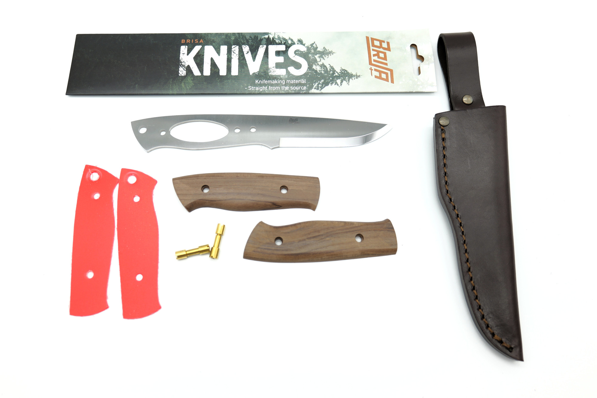 Brisa EnZo Trapper 95 Kit Outdoor Messer Scandi N690 Santos Rosewood